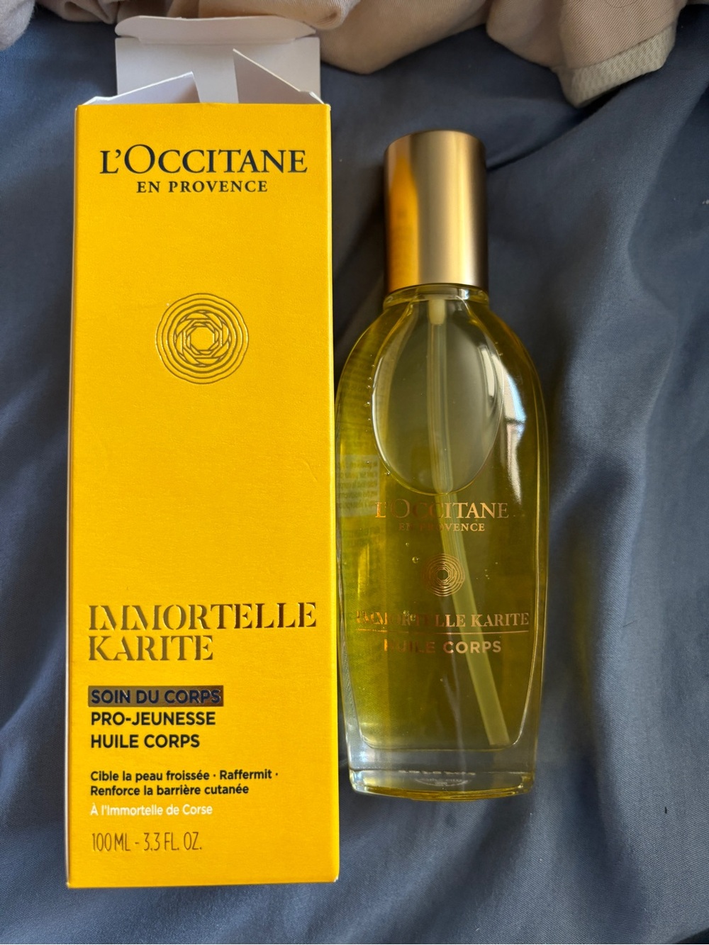 L'OCCITANE Immortelle Karité Body Oil - Yellow & Gold